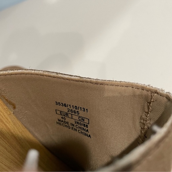 Zara studded suede clogs in taupe in size 40 - Picture 7 of 7